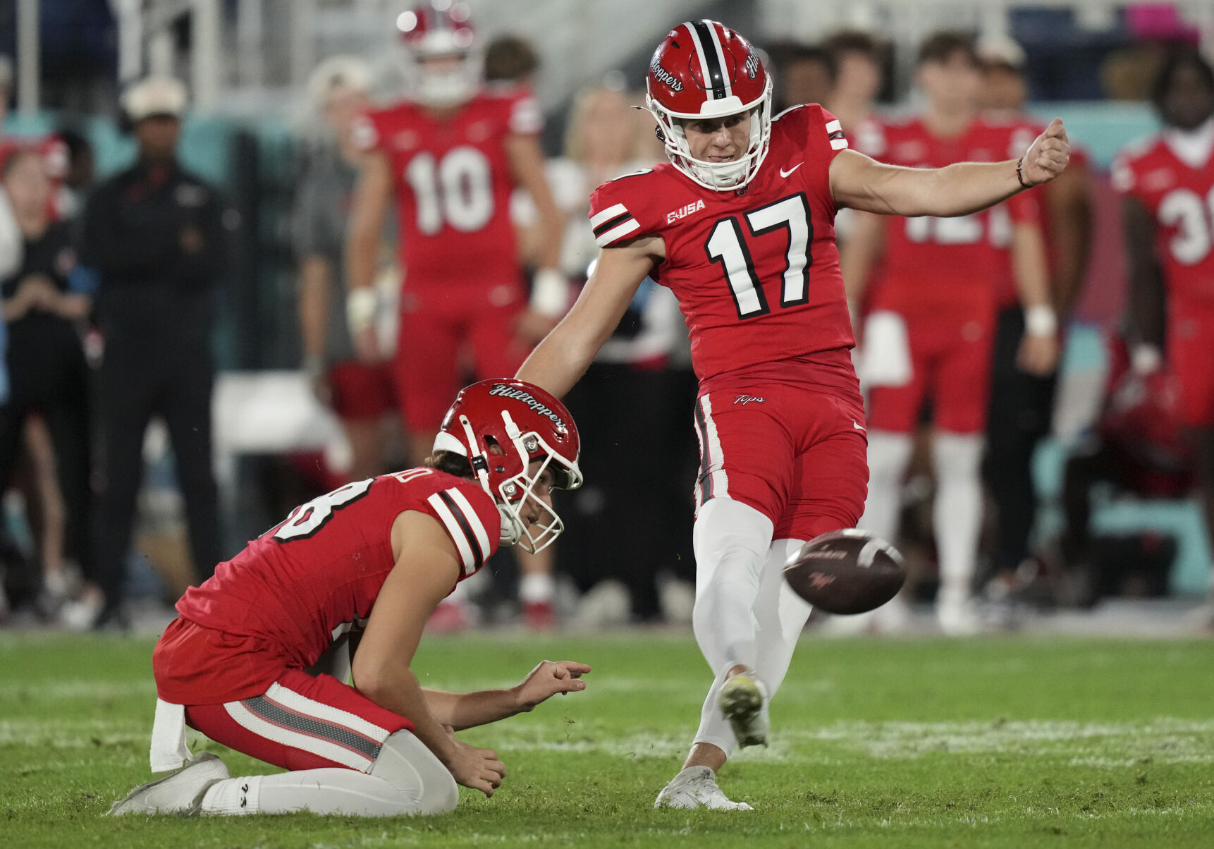 James Madison secures its first bowl win after topping Western Kentucky 27-17 in the Boca Raton